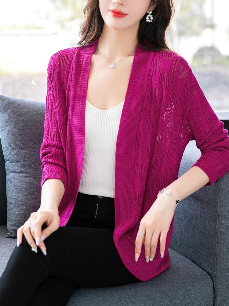 Geometry Sweater Women New Spring Summer Long SleeveThin Sweaters Cardigan Solid Hollow Knitwear Casual Cardigans
Geometry Sweater Women New Spring Summer Long SleeveThin Sweaters Cardigan Solid Hollow Knitwear Casual Cardigans