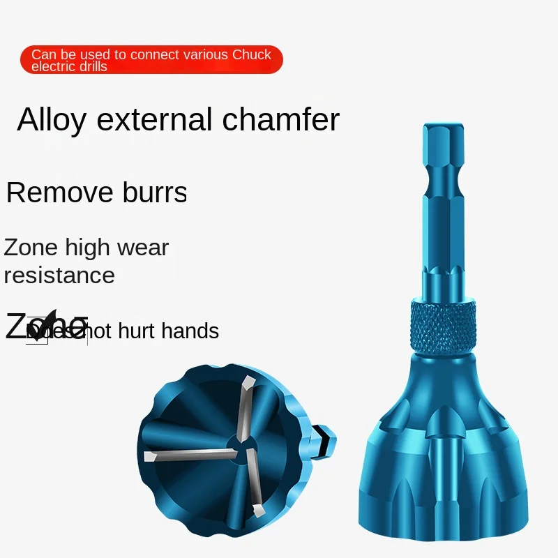 Alloy outer circle chamfering tool, screw trimming and deburring tool, electric tool accessory, three blade chamfering knife
Alloy outer circle chamfering tool, screw trimming and deburring tool, electric tool accessory, three blade chamfering knife