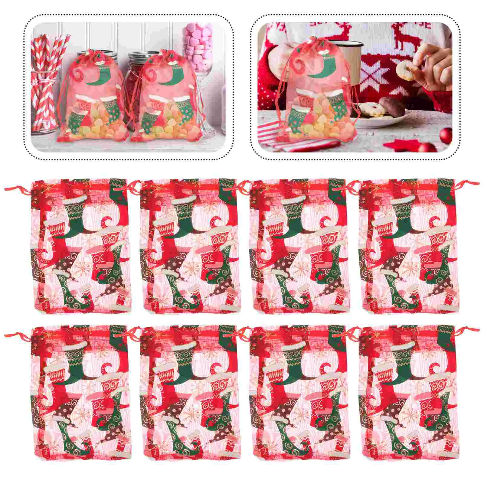 25 Pcs Clear Organizer Bags Organza Small Gift Xmas Drawstring Candy Pouches Fabric Christmas
25 Pcs Clear Organizer Bags Organza Small Gift Xmas Drawstring Candy Pouches Fabric Christmas