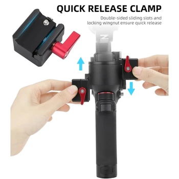 로닌 RS3/RS3 PRO/RS2/RSC2 용 RO-HC522 마운트 거치대, 핸드 헬드 스태빌라이저 1/4 나사 구멍 콜드 슈 3/8 포지셔닝 구멍 드롭 배송 상품 이미지