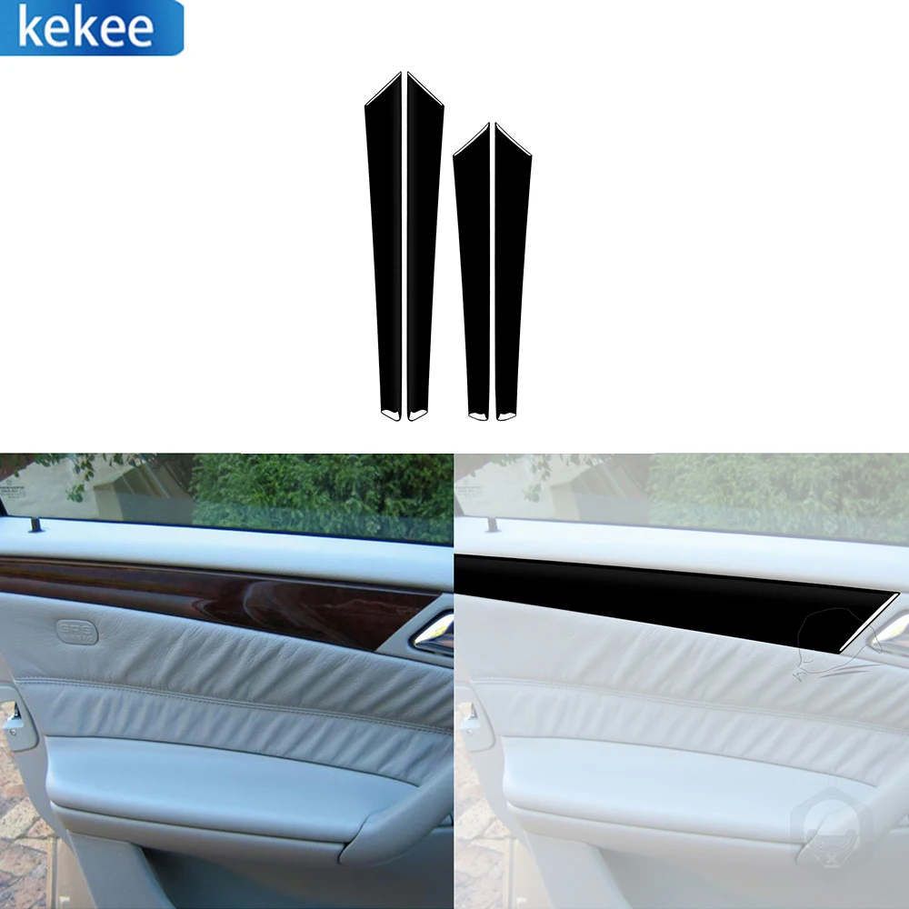 For Mercedes-Benz C Class W203 2005-2007 4 Pcs Piano Black Door Trim Strip Cover Car Interior Decoration Accessories Sticker
For Mercedes-Benz C Class W203 2005-2007 4 Pcs Piano Black Door Trim Strip Cover Car Interior Decoration Accessories Sticker