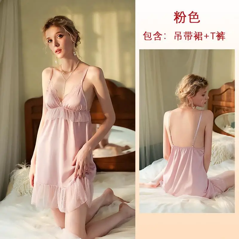 

Elegant Drees Fashion Sleepwear Womensexy Nightdress Night Slip Nightie Sexy Sleep Dress Female Night Gowns For Women Womens