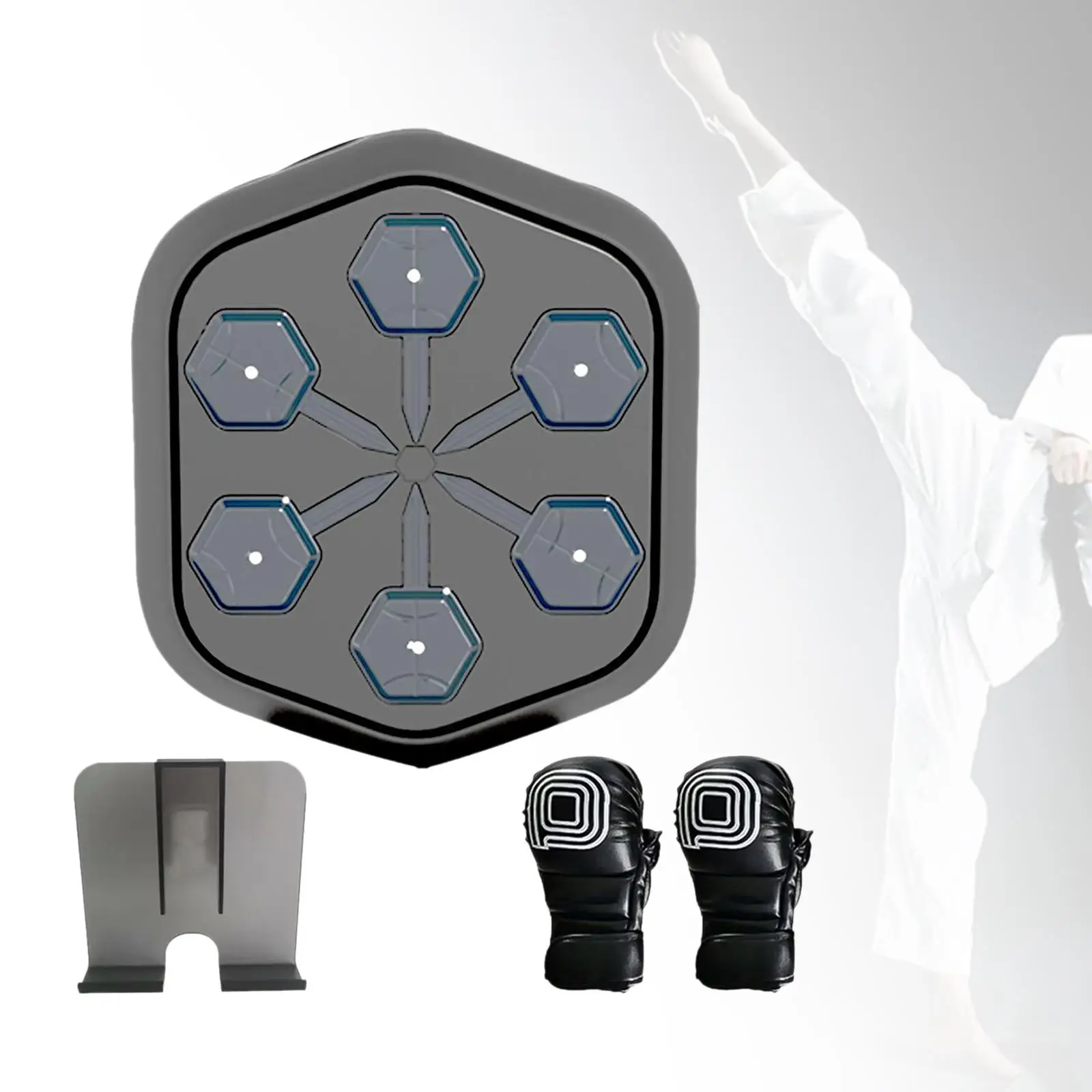Music Boxing Machine Wall Target with Gloves Phone Holder Reaction Target RGB Punching Pad Rhythm Wall Target for Fitness
Music Boxing Machine Wall Target with Gloves Phone Holder Reaction Target RGB Punching Pad Rhythm Wall Target for Fitness