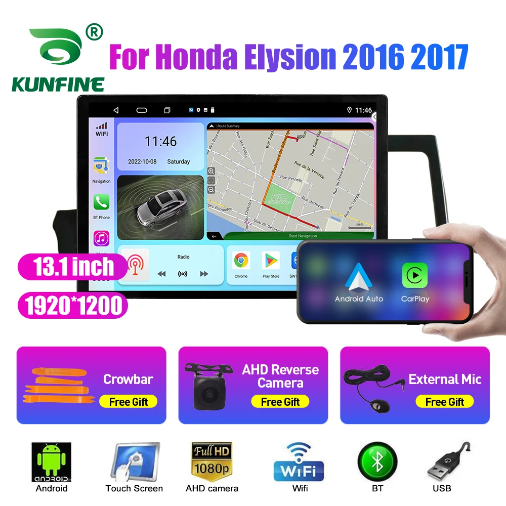 Автомобильный радиоприемник 13,1 дюйма для Honda Elysion 2016 2017, автомобильный DVD GPS-навигатор, стерео Carplay, 2 Din, Центральный Мультимедиа, Android авто
Автомобильный радиоприемник 13,1 дюйма для Honda Elysion 2016 2017, автомобильный DVD GPS-навигатор, стерео Carplay, 2 Din, Центральный Мультимедиа, Android авто