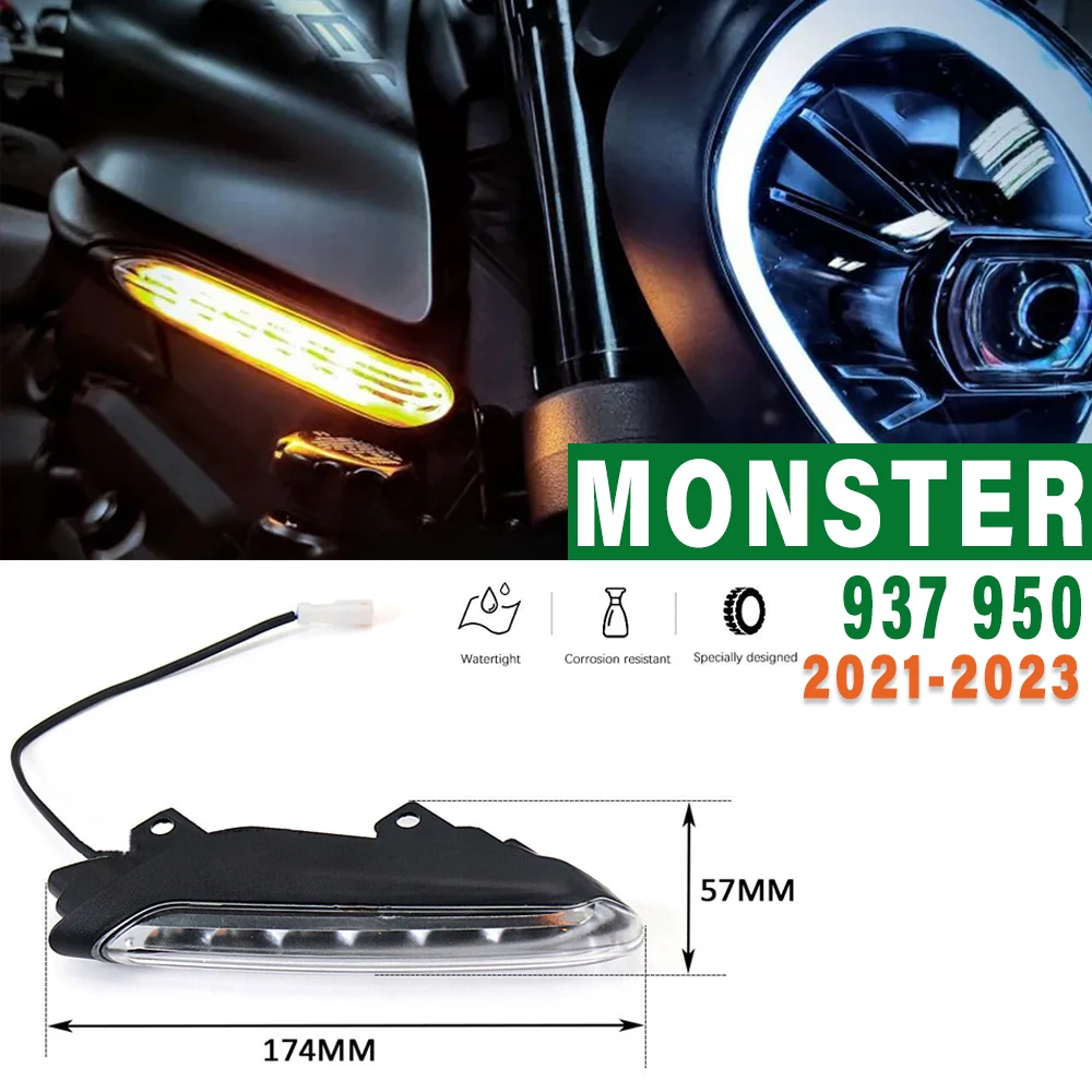 Для мотоцикла Ducati Monster937, новая модель, сигнал поворота, лампа-индикатор, 2021, 2022, 2023, Monster 950, 937
Для мотоцикла Ducati Monster937, новая модель, сигнал поворота, лампа-индикатор, 2021, 2022, 2023, Monster 950, 937