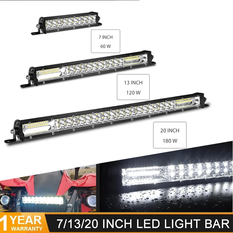 8" 13" 20" Inch Led Work Car Light Bar Slim 12V 24V Dual Row Combo Beam Light Bar/Fog Light For SUV Niva Lada 4X4 Off Road Lamp
8" 13" 20" Inch Led Work Car Light Bar Slim 12V 24V Dual Row Combo Beam Light Bar/Fog Light For SUV Niva Lada 4X4 Off Road Lamp