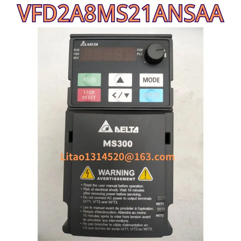 The functional test of the second-hand original frequency converter VFD2A8MS21ANSAA is OK
The functional test of the second-hand original frequency converter VFD2A8MS21ANSAA is OK