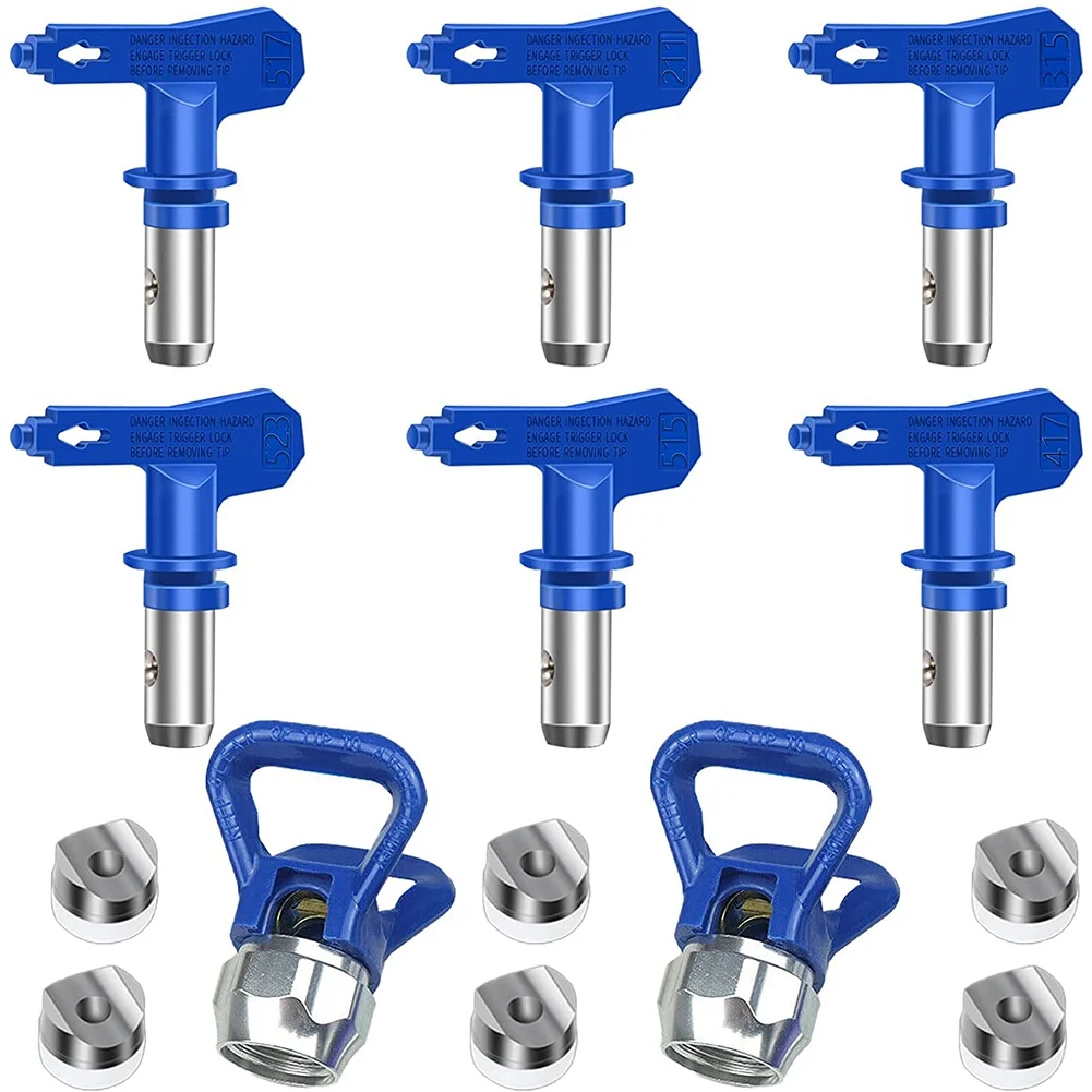 Airless Paint Nozzles Set,Reversible Spray Tips Airless Paint Sprayer Nozzle Tips Airless Sprayer Spraying Machine Parts
Airless Paint Nozzles Set,Reversible Spray Tips Airless Paint Sprayer Nozzle Tips Airless Sprayer Spraying Machine Parts
