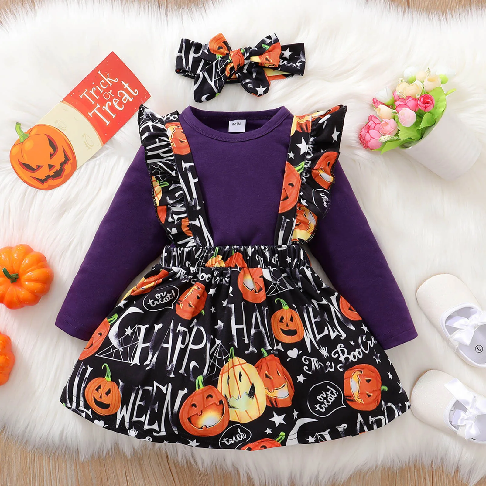 6-24 Months Newborn Baby Girls Sets Knitted Pumpkin Prints Long Sleeve Rompers+Skirts Sets Baby Toddler Halloween Costume
6-24 Months Newborn Baby Girls Sets Knitted Pumpkin Prints Long Sleeve Rompers+Skirts Sets Baby Toddler Halloween Costume
