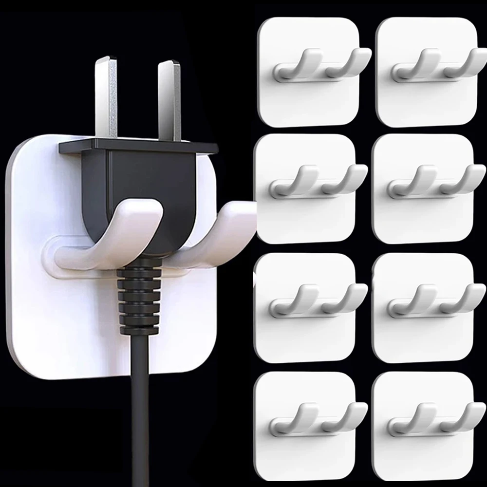 1/4Pcs Multi-Purpose Hook Socket Holder Punch-free Power Plug Hangers Adhesive Wall Hanging Cord Cable Storage Key Bag Organizer
1/4Pcs Multi-Purpose Hook Socket Holder Punch-free Power Plug Hangers Adhesive Wall Hanging Cord Cable Storage Key Bag Organizer