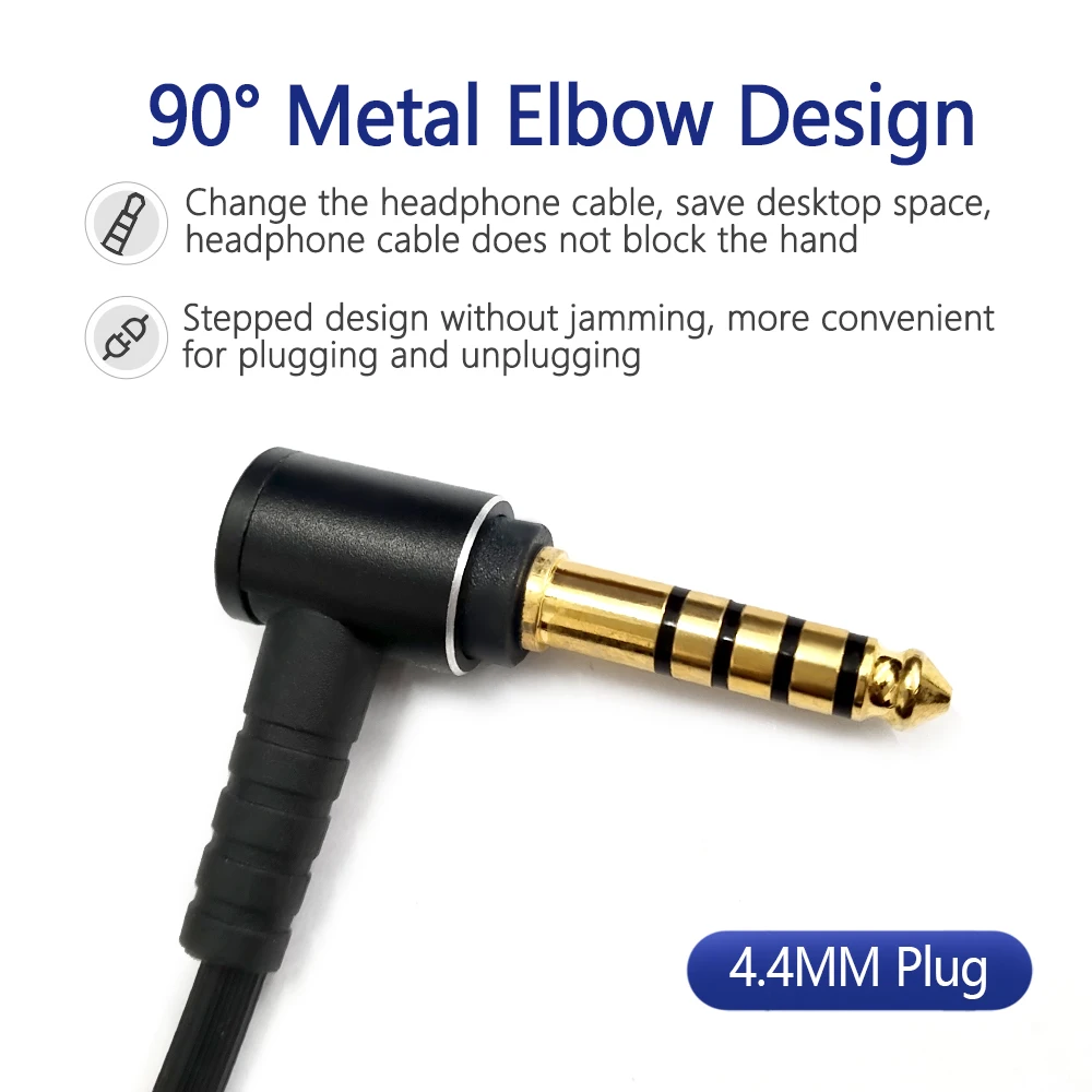 Technical Audio Upgrade Cable Headphone Balanced Cable with 4.4MM to 3.5MM Plug Suitable for SONY WH-1000XM2 XM3 XM4 H900N 800 Technical Audio Upgrade Cable Headphone Balanced Cable with 4.4MM to 3.5MM Plug Suitable for SONY WH-1000XM2 XM3 XM4 H900N 800