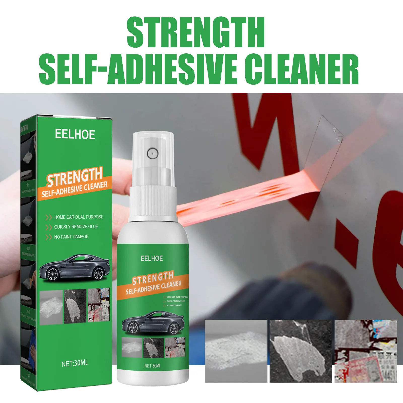 EELHOE Auto Remover Spray Adhesive remover Self-adhesive remover Paint cleaner Adhesive cleaner
EELHOE Auto Remover Spray Adhesive remover Self-adhesive remover Paint cleaner Adhesive cleaner