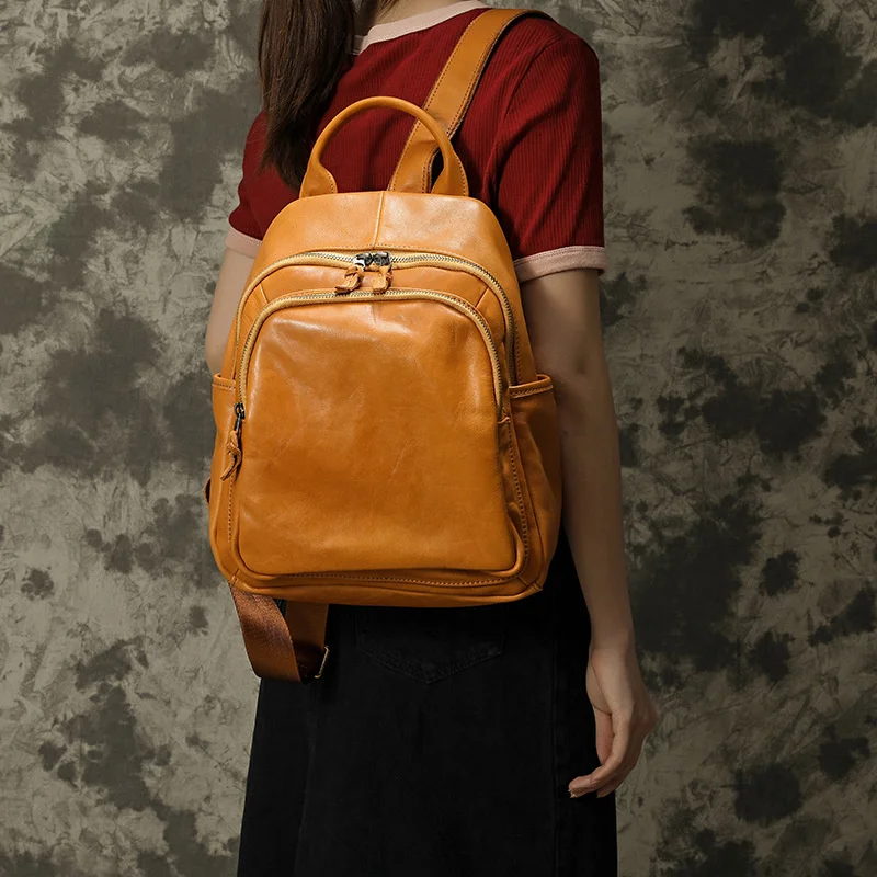 2023 Genuine Leather Women Backpacks For School Teenagers Girls Bag Cowhide High Quality Men Travel Backpack
2023 Genuine Leather Women Backpacks For School Teenagers Girls Bag Cowhide High Quality Men Travel Backpack
