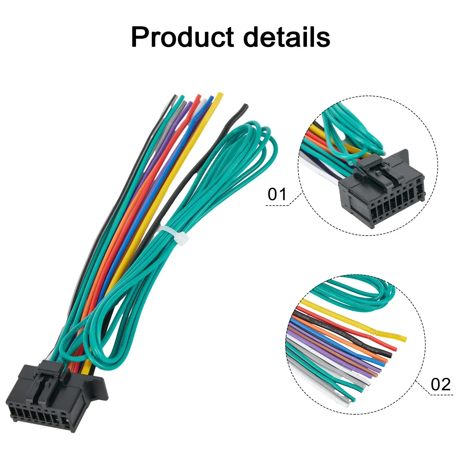 Auto Radio Plug Stereo Wiring Harness 16-PinFor 2010-up For Pioneer DEH Model CD Player Plug CD Player Tail Line
Auto Radio Plug Stereo Wiring Harness 16-PinFor 2010-up For Pioneer DEH Model CD Player Plug CD Player Tail Line