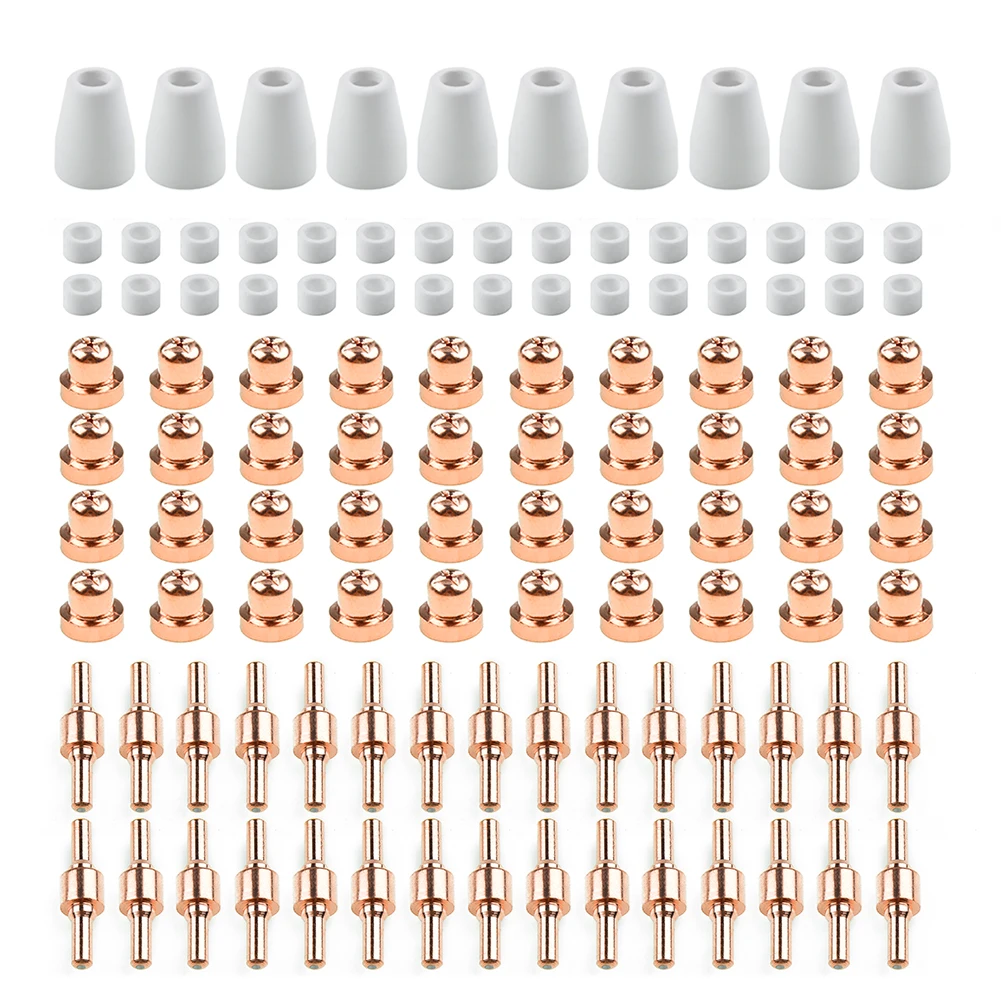 85pcs Air Plasma Cutting Cutter Consumables Extended Fit For L-TEC PT-31 JG-40 Plasma Cutting Equipment Welding Machine
85pcs Air Plasma Cutting Cutter Consumables Extended Fit For L-TEC PT-31 JG-40 Plasma Cutting Equipment Welding Machine