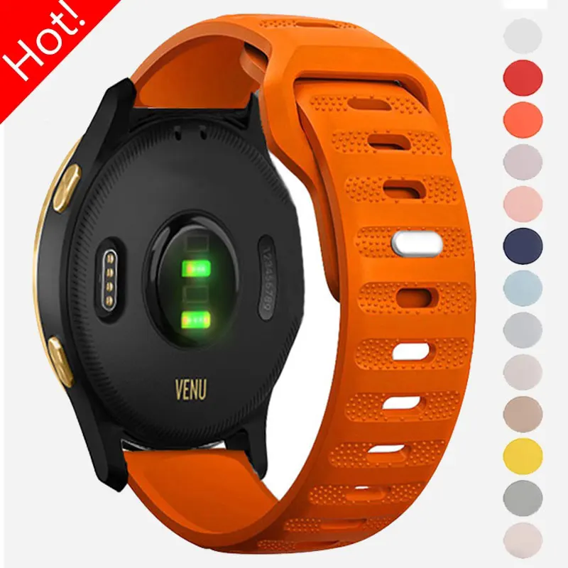 20 22mm Soft Silicone Band For Garmin Vivoactive 3 4 Venu 2 Sports Watch Strap Rubber Bracelet For Forerunner 245 645 255 Music
20 22mm Soft Silicone Band For Garmin Vivoactive 3 4 Venu 2 Sports Watch Strap Rubber Bracelet For Forerunner 245 645 255 Music