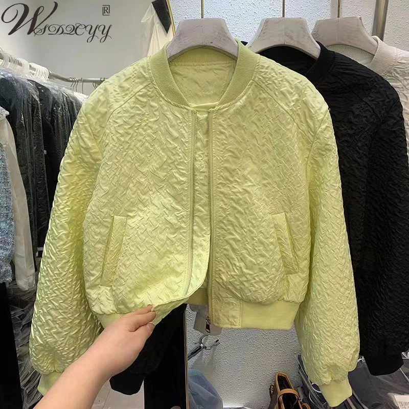 Korean Design Short Bomber Jacket Vintage Casual Coat Solid Colors Spring Autumn Baseball Outwear Lining Cropped Chaqueta Mujer
Korean Design Short Bomber Jacket Vintage Casual Coat Solid Colors Spring Autumn Baseball Outwear Lining Cropped Chaqueta Mujer