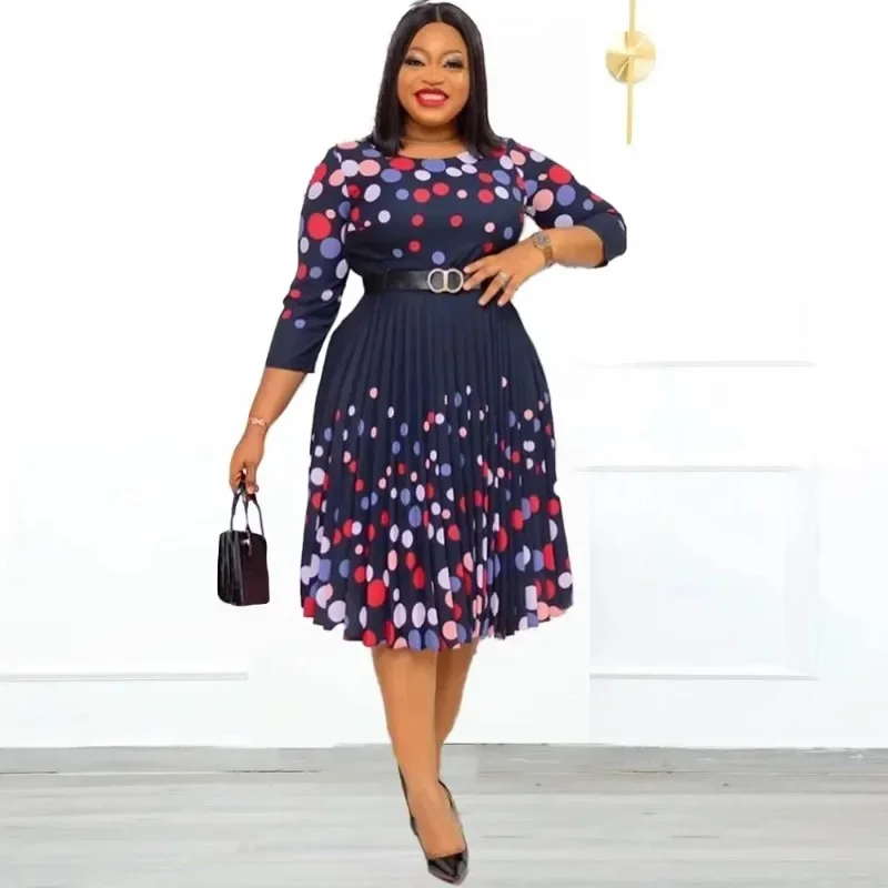Dashiki African Clothing Autumn Elegant African Dresses for Women Africa 3/4 Sleeve Printing O-neck Pleat Party Evening OL Dress
Dashiki African Clothing Autumn Elegant African Dresses for Women Africa 3/4 Sleeve Printing O-neck Pleat Party Evening OL Dress