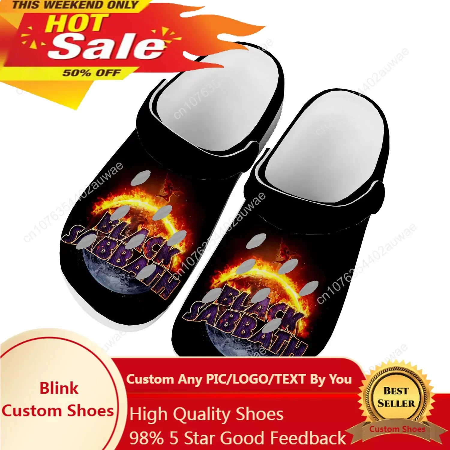 Black Heavy Metal Band Sabbath Home Clog Mens Women Youth Boy Girl Sandals Shoes Garden Custom Made Shoe Hole Slippers White
Black Heavy Metal Band Sabbath Home Clog Mens Women Youth Boy Girl Sandals Shoes Garden Custom Made Shoe Hole Slippers White