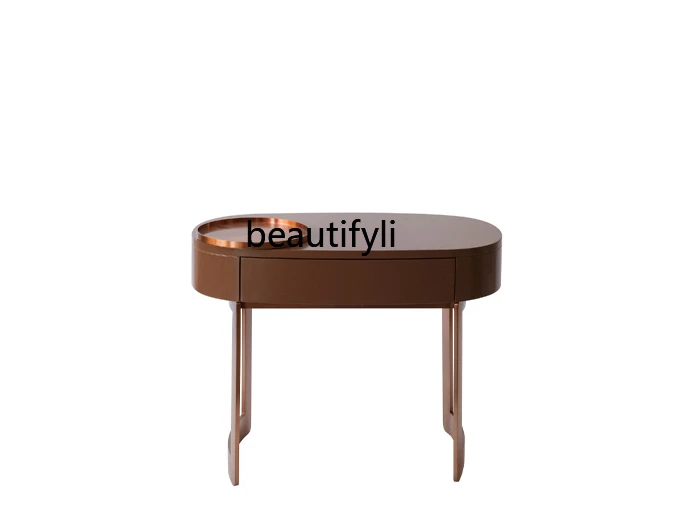 Italian Caramel Metal Multi-Purpose Side Table Rotatable Tray Bedside Table Serviceable Chest chest of drawers for bedroom
Italian Caramel Metal Multi-Purpose Side Table Rotatable Tray Bedside Table Serviceable Chest chest of drawers for bedroom