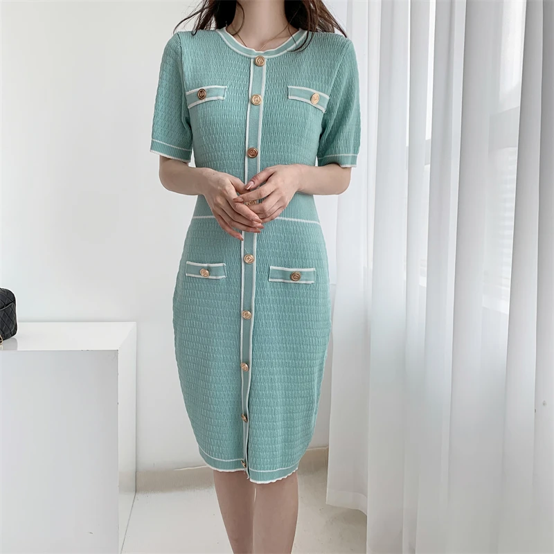 French Style Pullover Knitting Dress for Summer 2023 Waist Slimming O-Neck Women Clothing Vestidos A-LINE Y2k Vintages Dresses
French Style Pullover Knitting Dress for Summer 2023 Waist Slimming O-Neck Women Clothing Vestidos A-LINE Y2k Vintages Dresses