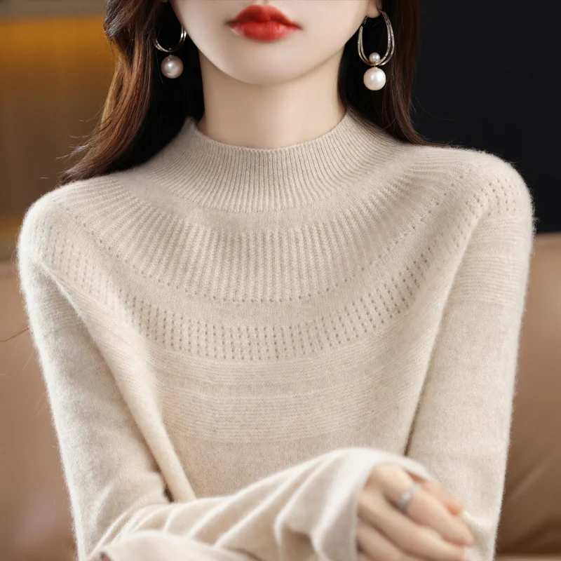 Autumn Winter Wool Cashmere Sweater Women Knitted Sweater Turtleneck Long Sleeve Pullovers Clothing Warm Solid Jumper
Autumn Winter Wool Cashmere Sweater Women Knitted Sweater Turtleneck Long Sleeve Pullovers Clothing Warm Solid Jumper