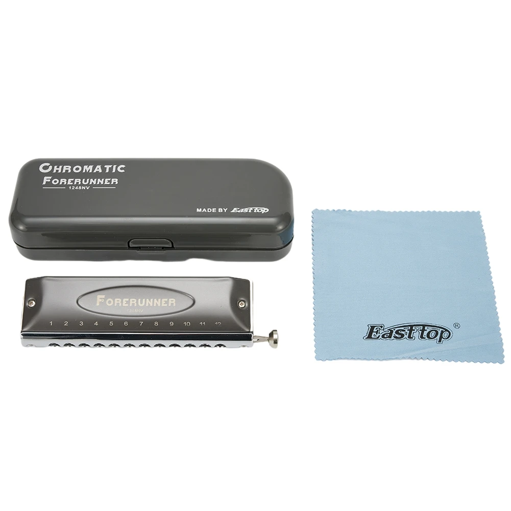 1248NV Chromatic Harmonica With Instruction Cleaning Cloth Box Key Of C 12 Hole 48Tone Mouth Organ Music Instruments Accessories
1248NV Chromatic Harmonica With Instruction Cleaning Cloth Box Key Of C 12 Hole 48Tone Mouth Organ Music Instruments Accessories