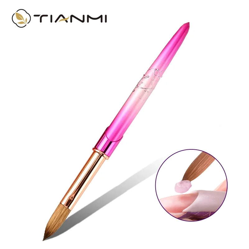 Rilievo Handle Kolinsky Hair Nail Brush Quality Nail Art Brush Gel Polish Brush Manicure Tools Painting Drawing Nail Pen TIANMI
Rilievo Handle Kolinsky Hair Nail Brush Quality Nail Art Brush Gel Polish Brush Manicure Tools Painting Drawing Nail Pen TIANMI