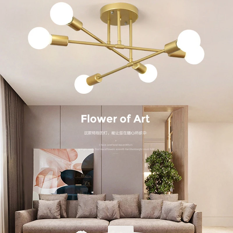 JKLINST Retro Iron Ceiling Lamp Black White Gold Lighting Vintage Chandelier Dining Living Room Bedroom Modern Home Deco Fixture
JKLINST Retro Iron Ceiling Lamp Black White Gold Lighting Vintage Chandelier Dining Living Room Bedroom Modern Home Deco Fixture