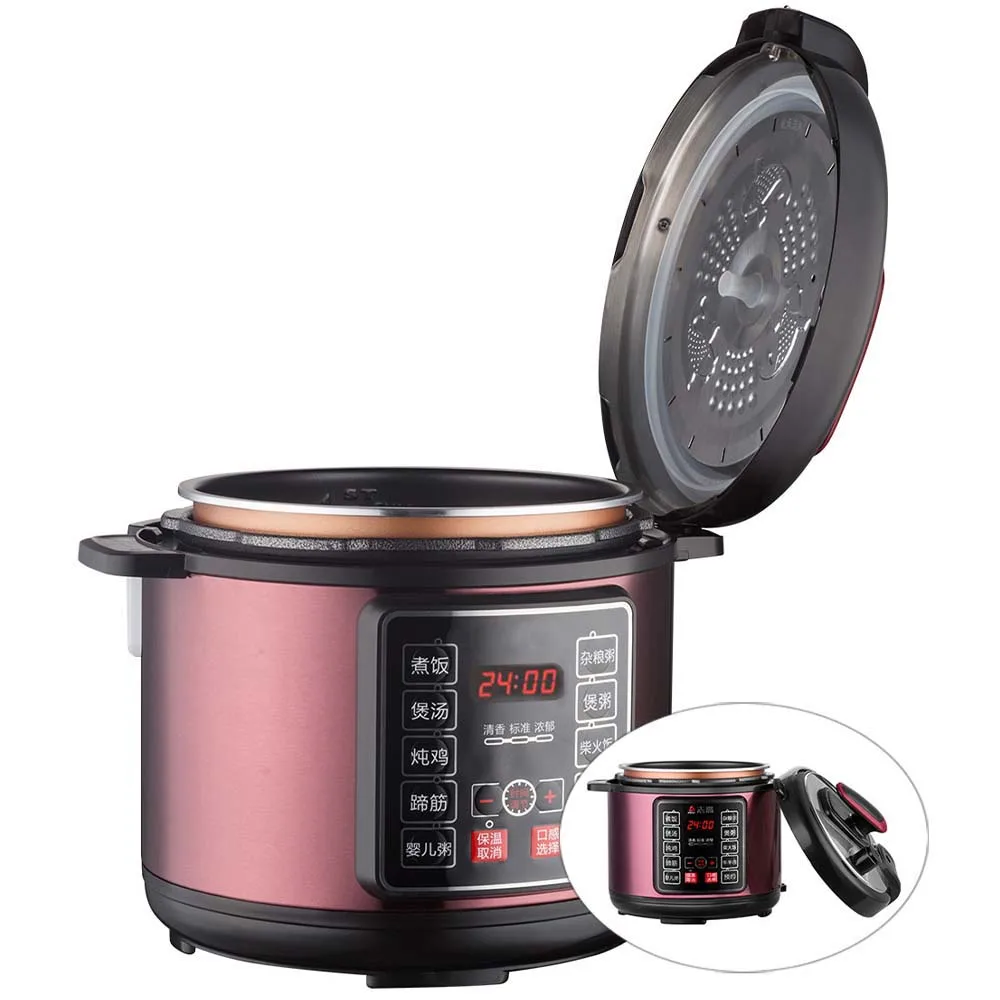 

5L Electric Pressure Cooker Rice Cooker Multi Pot Household Intelligent Reservation autocuiseur riz Mini Electric Slow Cooker
