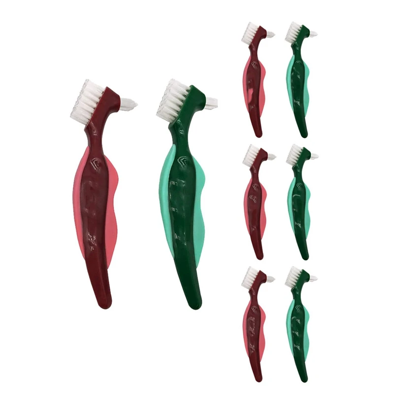8 Pcs Premium Hard Denture Brush Toothbrush, Cleaning Brush, Multi-Layered Bristles &Portable Denture Double Sided Brush
8 Pcs Premium Hard Denture Brush Toothbrush, Cleaning Brush, Multi-Layered Bristles &Portable Denture Double Sided Brush