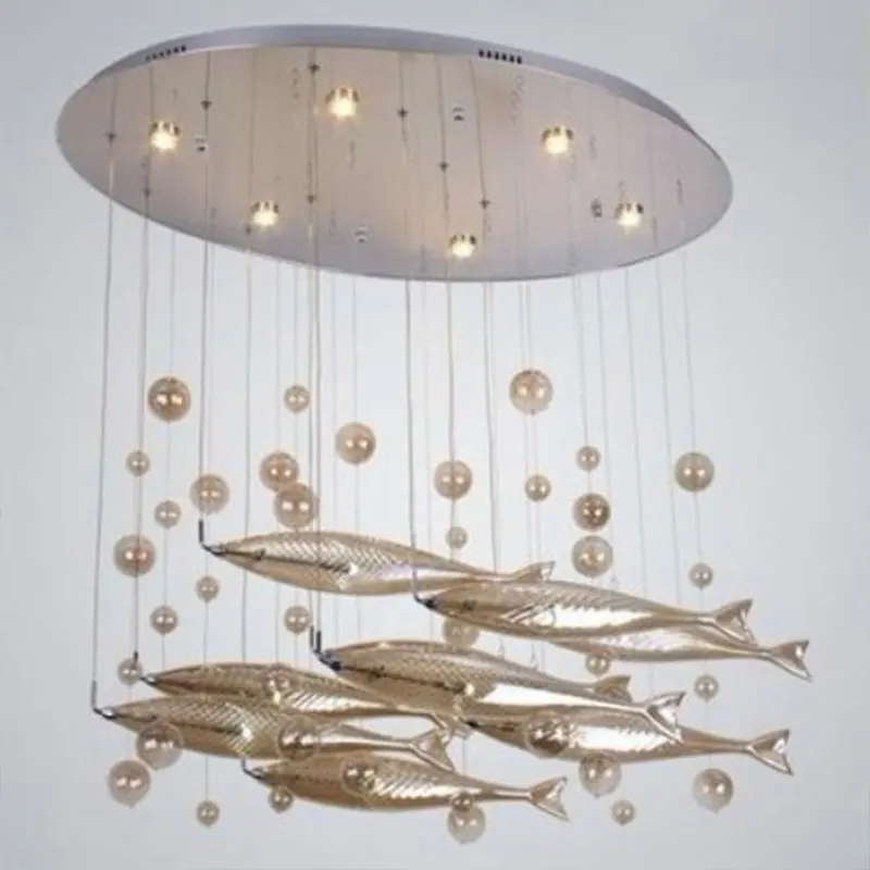 Custom Creative DIY Project Flying Fish Led Crystal Chandelier Pendant Light For Restaurant Art Bar Counter Hotel Indoor Lamp
Custom Creative DIY Project Flying Fish Led Crystal Chandelier Pendant Light For Restaurant Art Bar Counter Hotel Indoor Lamp