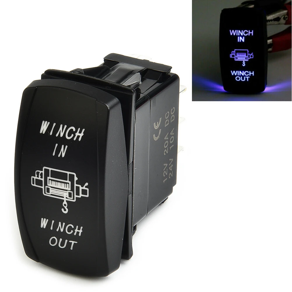 1pc 7pin LED Winch In Out Rocker Switch Blue Laser Accessories For Off Road Vehicle Yacht Truck Car Switches Relays
1pc 7pin LED Winch In Out Rocker Switch Blue Laser Accessories For Off Road Vehicle Yacht Truck Car Switches Relays