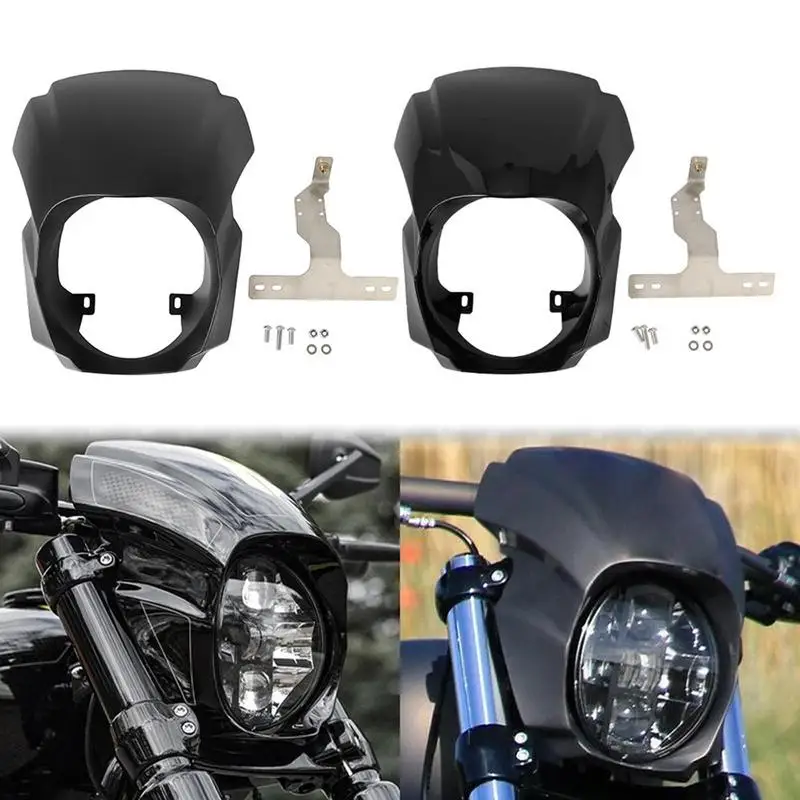 Motorcycle Front Headlight Fairing Covers Gloss Black/Matte Black Windshield Cover for Har-ley Softail Breakout 2018-2021
Motorcycle Front Headlight Fairing Covers Gloss Black/Matte Black Windshield Cover for Har-ley Softail Breakout 2018-2021