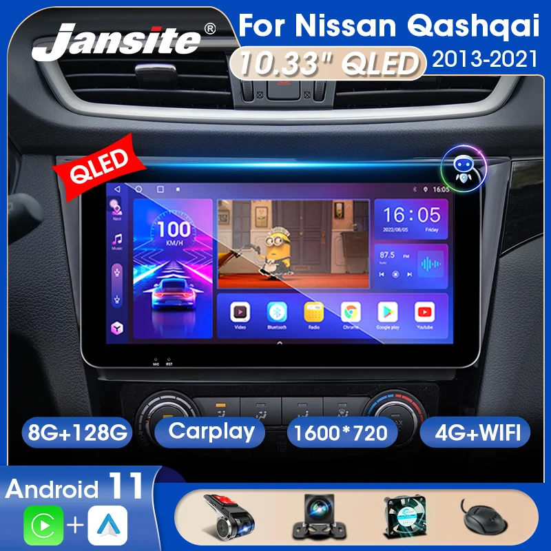 Jansite 10.33" 2 Din Android 11 Car Radio For Nissan X-Trail 3 Qashqai 2 J11 2013-2017 QLED Screen Multimedia Video Player Audio
Jansite 10.33" 2 Din Android 11 Car Radio For Nissan X-Trail 3 Qashqai 2 J11 2013-2017 QLED Screen Multimedia Video Player Audio