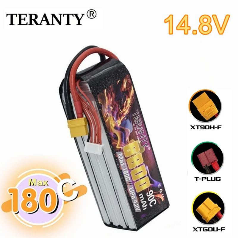 Оригинальный TERANTY 4S 14,8 V 6800mAh 90C/180C LiPo аккумулятор T/XT60/XT90 для FPV гоночного дрона RC квадрокоптера запасные части 14,8 V батарея
Оригинальный TERANTY 4S 14,8 V 6800mAh 90C/180C LiPo аккумулятор T/XT60/XT90 для FPV гоночного дрона RC квадрокоптера запасные части 14,8 V батарея