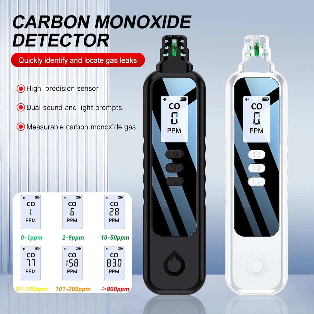 Digital Carbon Monoxide Detector Carbon Monoxide Poisoning Smoke Detector Warning Alarm Detector High Precision CO Gas Monitor
Digital Carbon Monoxide Detector Carbon Monoxide Poisoning Smoke Detector Warning Alarm Detector High Precision CO Gas Monitor