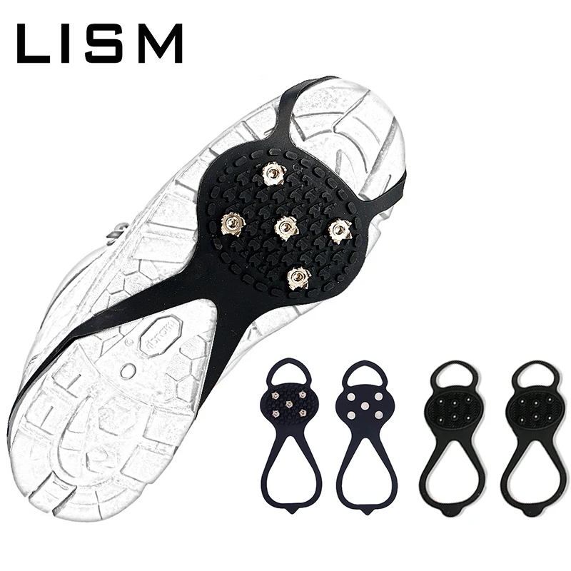 1 Pair 5/6 Studs Anti-Skid Snow Ice Gripper Climbing Shoes Cover Outdoor Winter Anti-Slip Shoe Spike Crampons Grips Cleats
1 Pair 5/6 Studs Anti-Skid Snow Ice Gripper Climbing Shoes Cover Outdoor Winter Anti-Slip Shoe Spike Crampons Grips Cleats