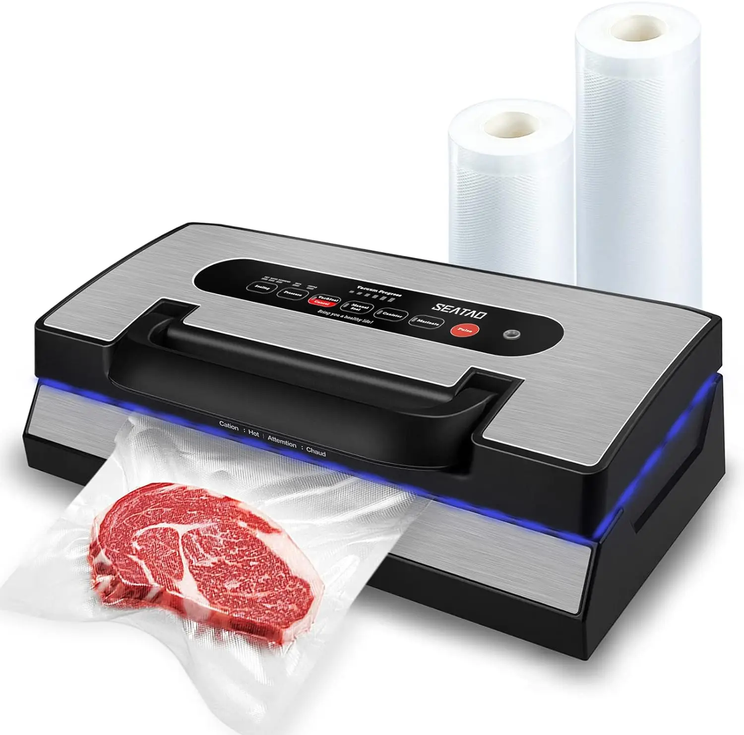 VH5188 Automatic Vacuum Sealer Machine, 90kPa Multifunction Commercial Food Vacuum Sealer Machine Preservation, Dry & Moist
VH5188 Automatic Vacuum Sealer Machine, 90kPa Multifunction Commercial Food Vacuum Sealer Machine Preservation, Dry & Moist