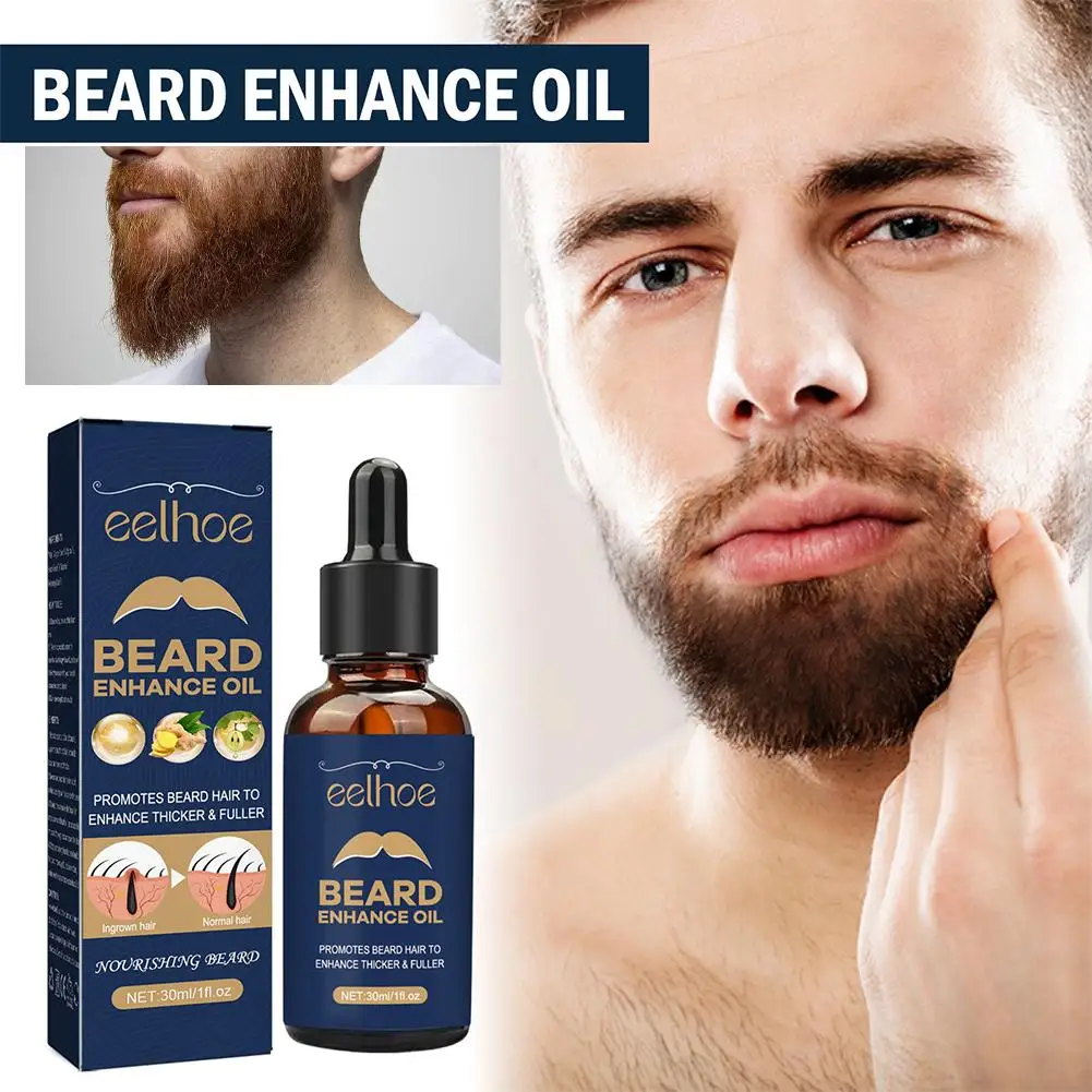 

Eelhoe Natural Beard Growth Oil Men Tools Fast Thicken Grooming Oil Beard Softener Care Nourishing Treatment Beard P3g5