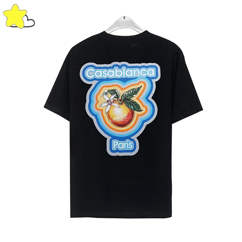 Black White Casablanca T-Shirt Men Women O-Neck Cotton Summer Loose Casual Short Sleeve Classic Orange Print Gradient Tee Top
Black White Casablanca T-Shirt Men Women O-Neck Cotton Summer Loose Casual Short Sleeve Classic Orange Print Gradient Tee Top