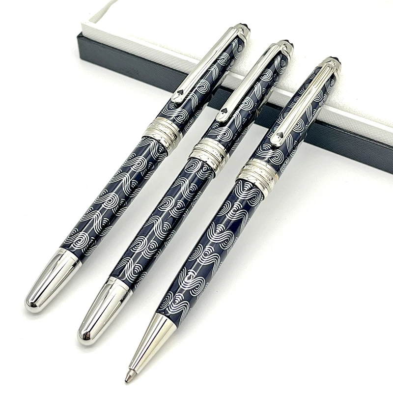 

Luxury MB AAA Metal 163 Rollerball Ballpoint Pen Limited Edition Series 80 Days Around The World With Serial Number