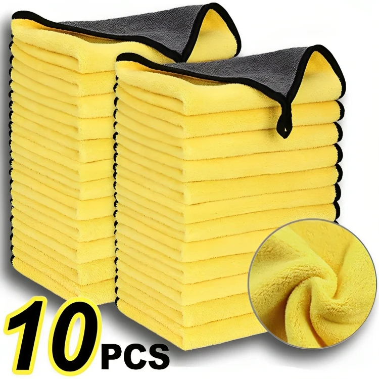 

Car Wash Microfiber Towel 30x30/60CM Car Cleaning Drying Cloth Hemming Car Care Cloth Detailing Auto Wash Towel