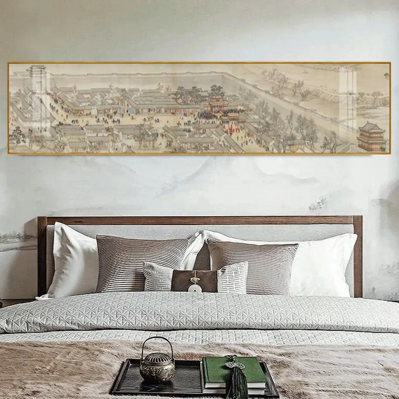 Qianlong's Southern Tour The Qing Dynasty Masterpiece Reproduction Traditional Chinese Style Oil Painting Scenery Home Décor6
Qianlong's Southern Tour The Qing Dynasty Masterpiece Reproduction Traditional Chinese Style Oil Painting Scenery Home Décor6