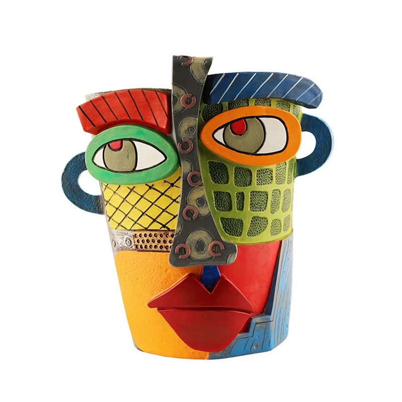 Brutalist Abstract Beauty Face Flower Pot, Face Flower Pot Head Planter, Colorful Face Art Abstract Resin Flower Pot
Brutalist Abstract Beauty Face Flower Pot, Face Flower Pot Head Planter, Colorful Face Art Abstract Resin Flower Pot