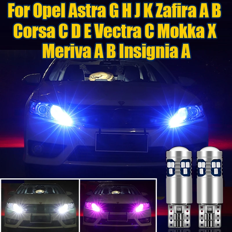 

For Vauxhall Opel Astra G H J K Corsa C D E Zafira A B Insignia A Vectra C Mokka X Meriva A B Car LED Parking Lights Accessories