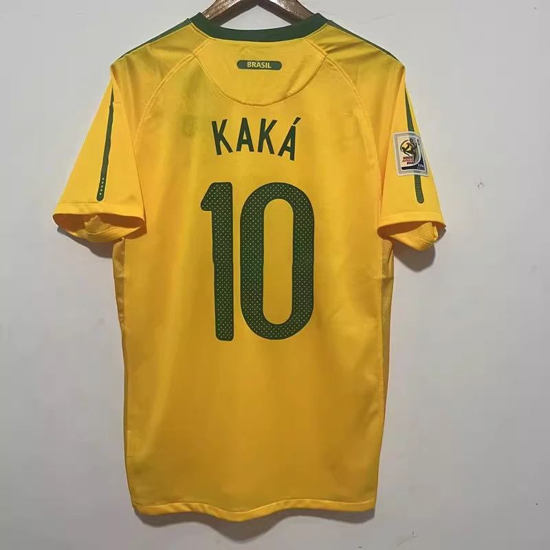 

2010 season Brazilian national team home and away retro jersey No. 10 star Kaka customized name and number