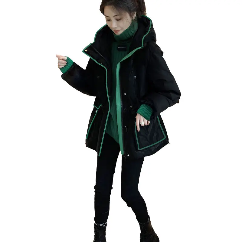 2023 Women Winter Fashion Black Casual Cotton-Padded Jackets Spliced Zipper Patchwork Long Sleeve Female Outerwear Clothes T82
2023 Women Winter Fashion Black Casual Cotton-Padded Jackets Spliced Zipper Patchwork Long Sleeve Female Outerwear Clothes T82