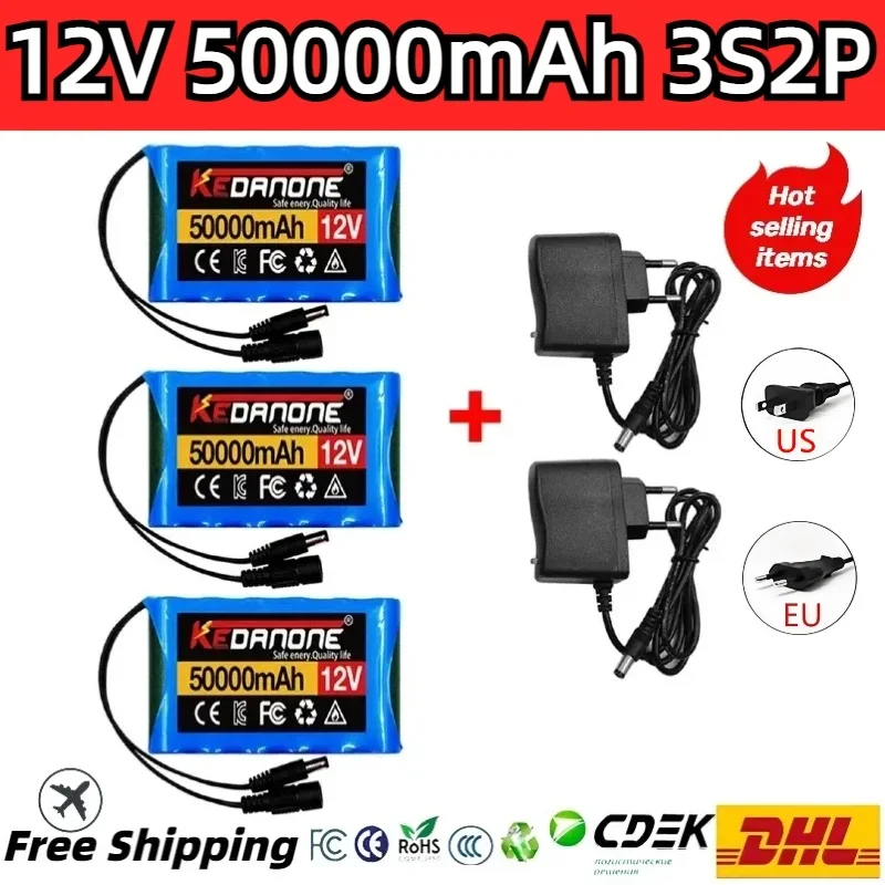 Original NEW Portable 12V 50000mAh Rechargeable Li-Ion Battery Built in BMS protection for CCTV,Camera,,fishing lights +charger
Original NEW Portable 12V 50000mAh Rechargeable Li-Ion Battery Built in BMS protection for CCTV,Camera,,fishing lights +charger