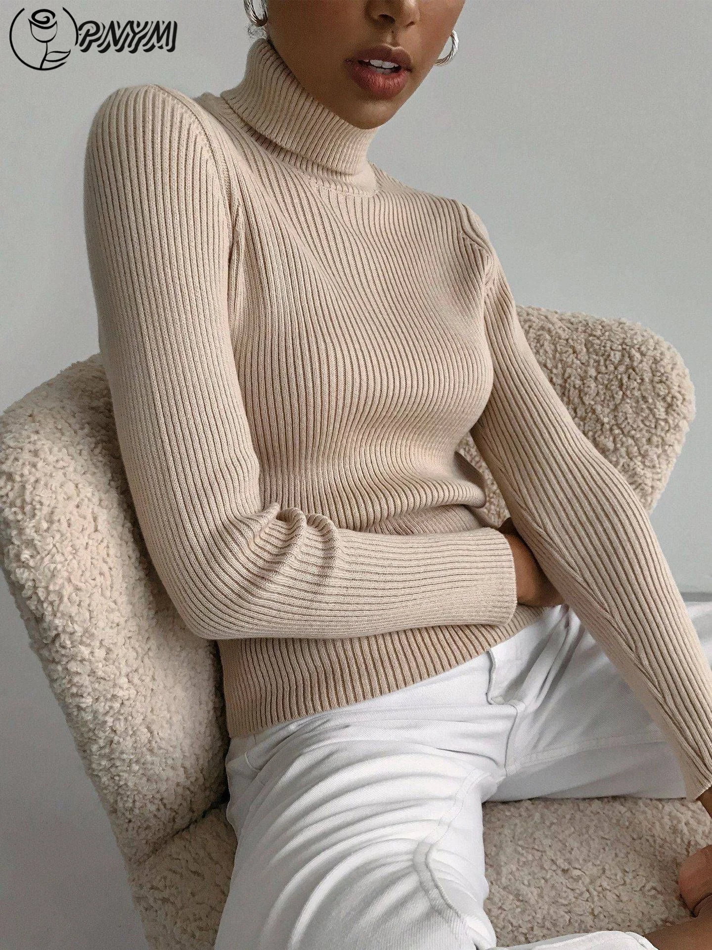 PNYM Autumn Winter Pullover High Collar Sweater Women Knitted Tops Fashion Casual Long Sleeve Bottoming Basic Sweaters Clothes
PNYM Autumn Winter Pullover High Collar Sweater Women Knitted Tops Fashion Casual Long Sleeve Bottoming Basic Sweaters Clothes